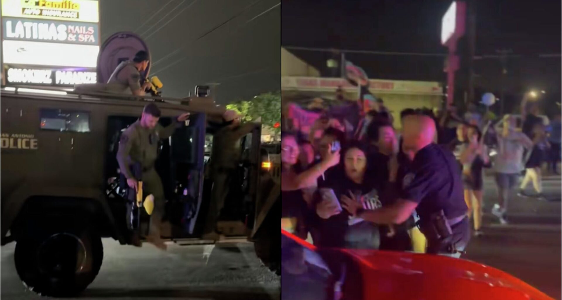 San Antonio police make arrests during Spurs celebration