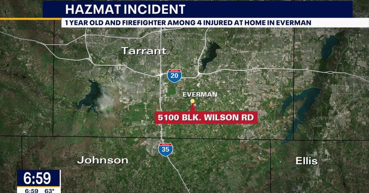 Everman 1-year-old airlifted to hospital following hazmat incident