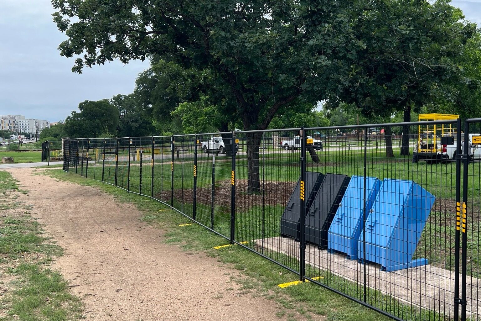 San Marcos adds temporary fence, blocks river park access again