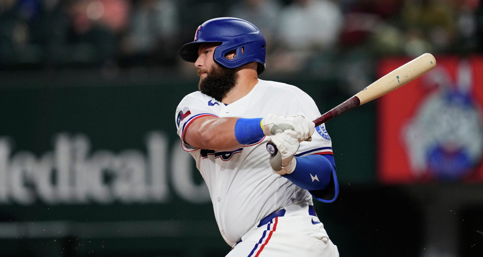 Rangers' Jake Burger will sit as he tries to heat up his bat