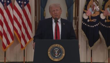 President Donald Trump addresses the nation on April 1, 2026 about the war with Iran.
