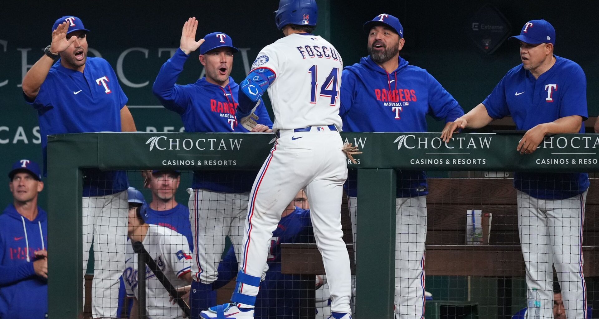 Justin Foscue rebounds from causing blooper with star SS Corey Seager with 1st homer for Rangers