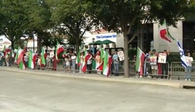 Iranian-Americans rally in Houston over unrest, internet blackouts in Iran