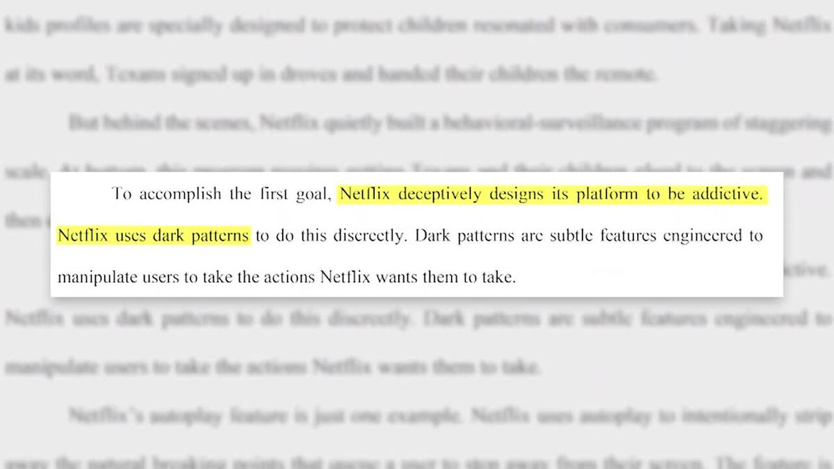 Texas sues Netflix for allegedly spying on kids, addicting users