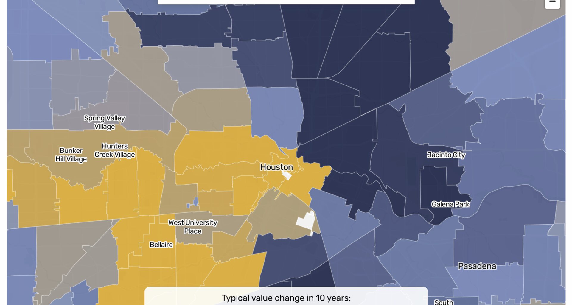Property tax appraisals by Houston ZIP codes: Search our map