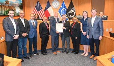 Tarrant County Commissioners Honor Arlington’s 150th Anniversary