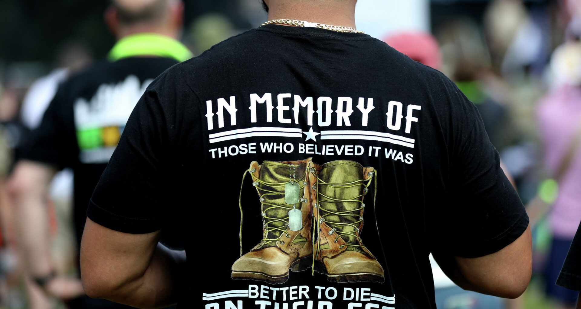 Carry the Load hosted a 20-hour Memorial Day march to honor those who made the ultimate sacrifice for our freedom, in Dallas, Texas, Sunday, May 25, 2025.