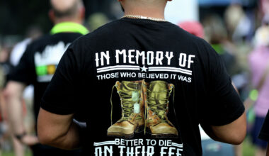 Carry the Load hosted a 20-hour Memorial Day march to honor those who made the ultimate sacrifice for our freedom, in Dallas, Texas, Sunday, May 25, 2025.