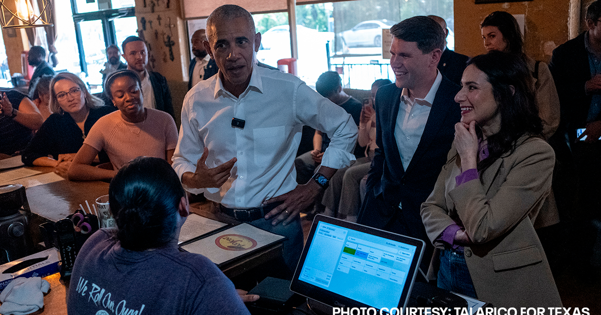 Former Pres. Obama joins James Talarico, Gina Hinojosa at Austin taco spot