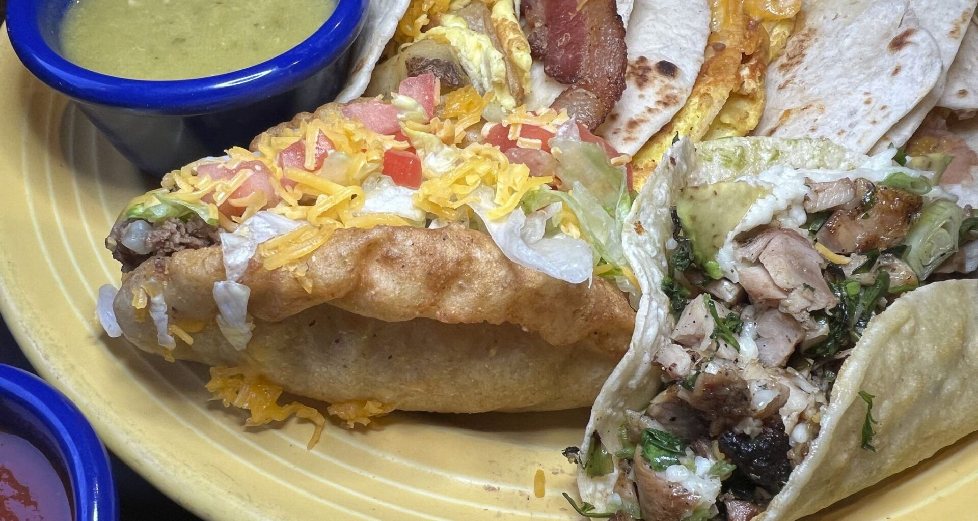 Tacos from Las Palapas.