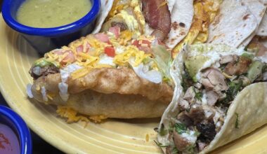 Tacos from Las Palapas.