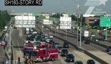 State Highway 183 main lanes reopened in Irving due to vehicle fire