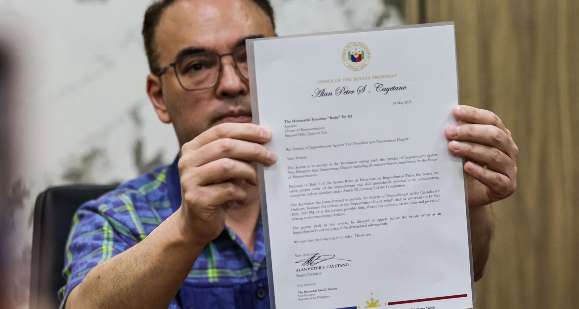 Philippine senator wanted by the International Criminal Court flees from Senate