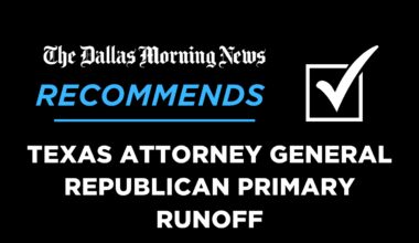Texas attorney general Republican runoff recommendation