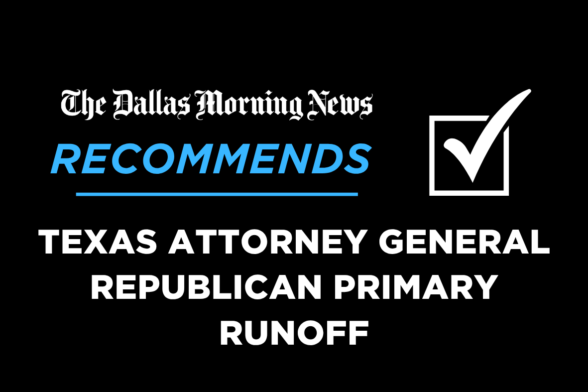 Texas attorney general Republican runoff recommendation