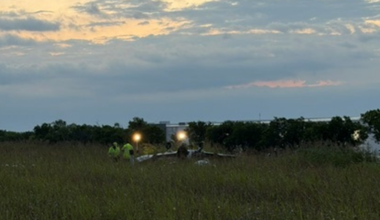 Small plane down after emergency landing in North Texas field, police say