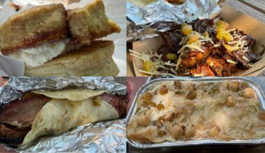 Barbecue available at Briscuits, Rollin Smoke BBQ and KG BBQ in Austin.