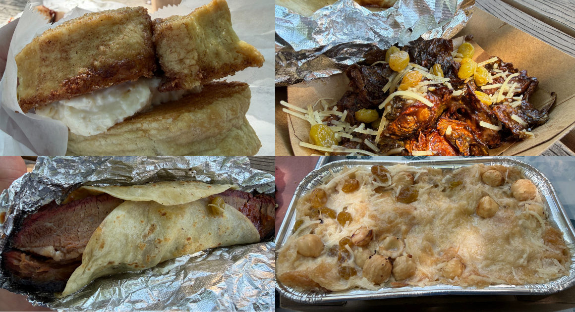 Barbecue available at Briscuits, Rollin Smoke BBQ and KG BBQ in Austin.