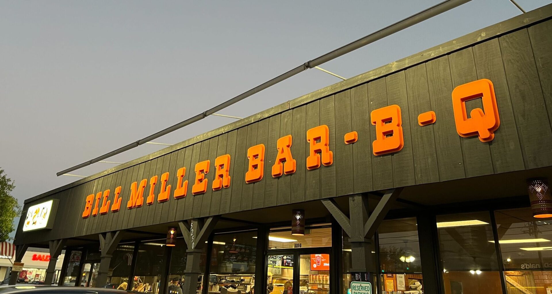 Bill Miller Bar-B-Q at 5250 De Zavala Rd, San Antonio, TX 78249.