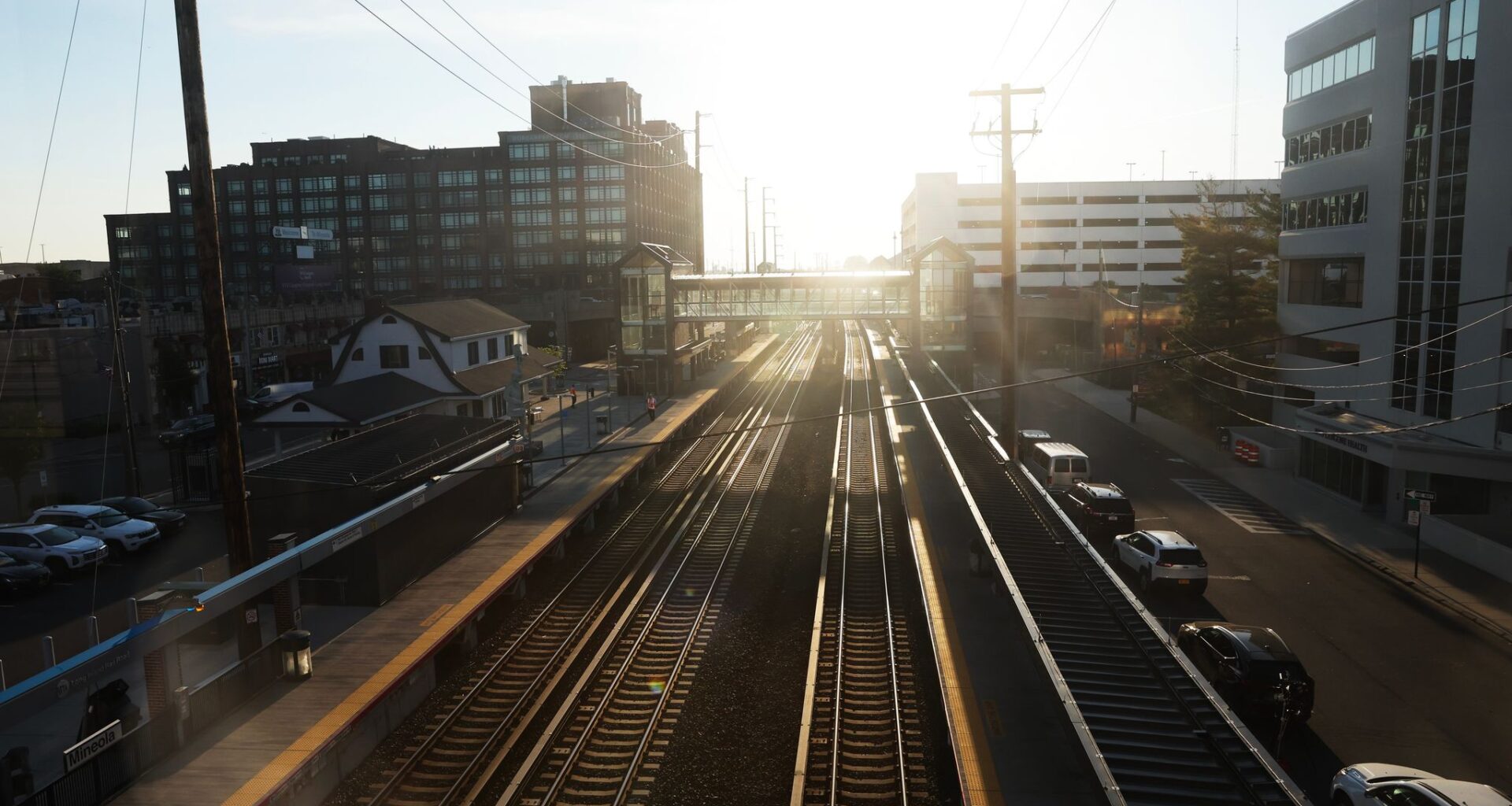 Riders navigate the first weekday of a strike that has shut down the largest US commuter rail system