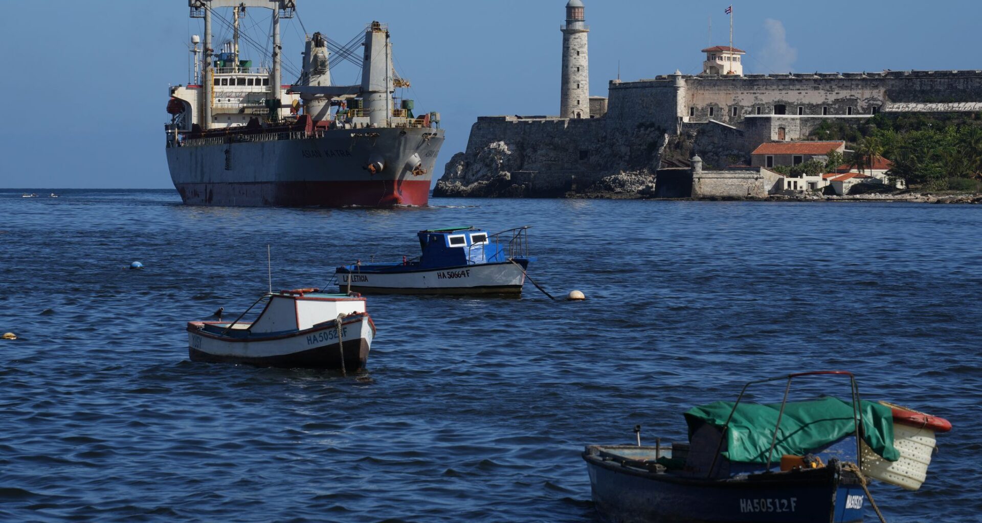 A humanitarian aid ship from Mexico docks in Havana as US-Cuba tensions escalate