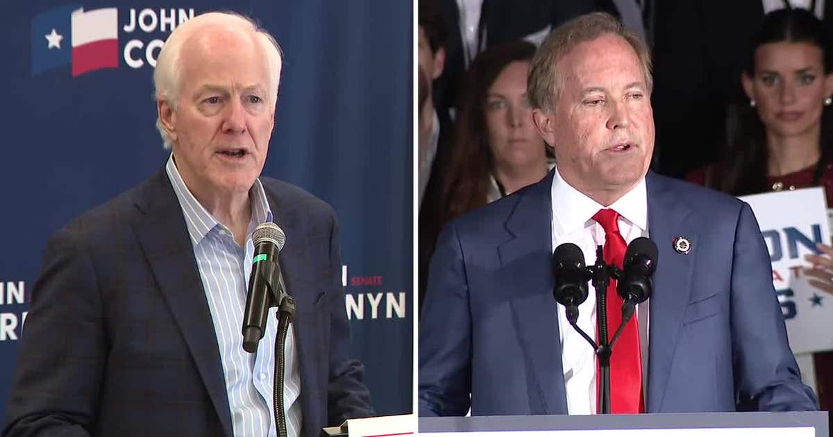 Texas U.S. Senate Runoff: Cornyn and Paxton battle for Republican nomination as early voting begins