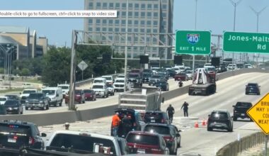 Marble slabs hurled down San Antonio highway in 'chaotic' scene