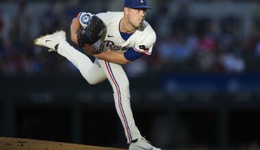 Rangers LHP MacKenzie Gore exits game early vs. Rockies