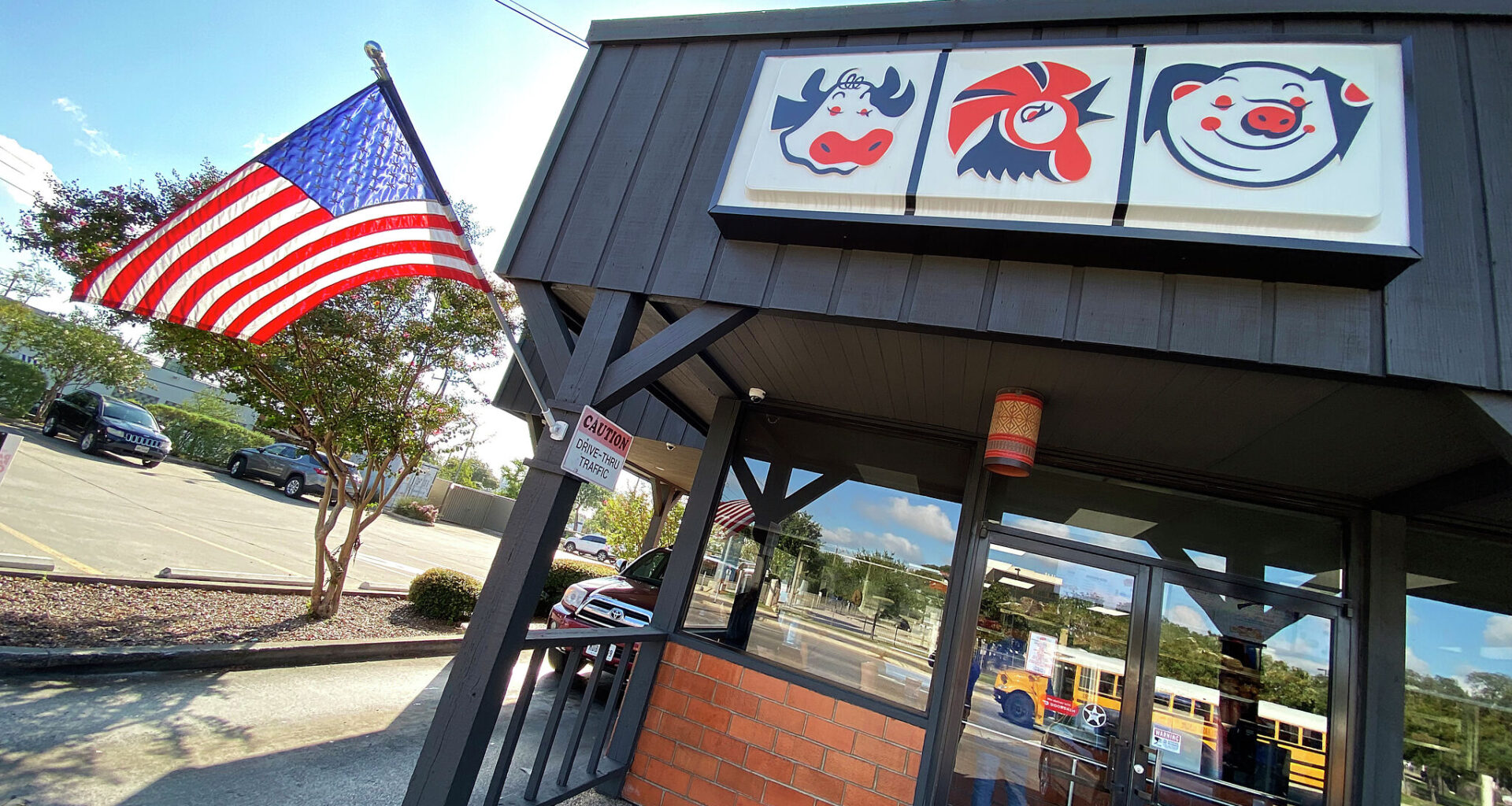 The exterior of a Bill Miller Bar-B-Q in San Antonio, Texas.