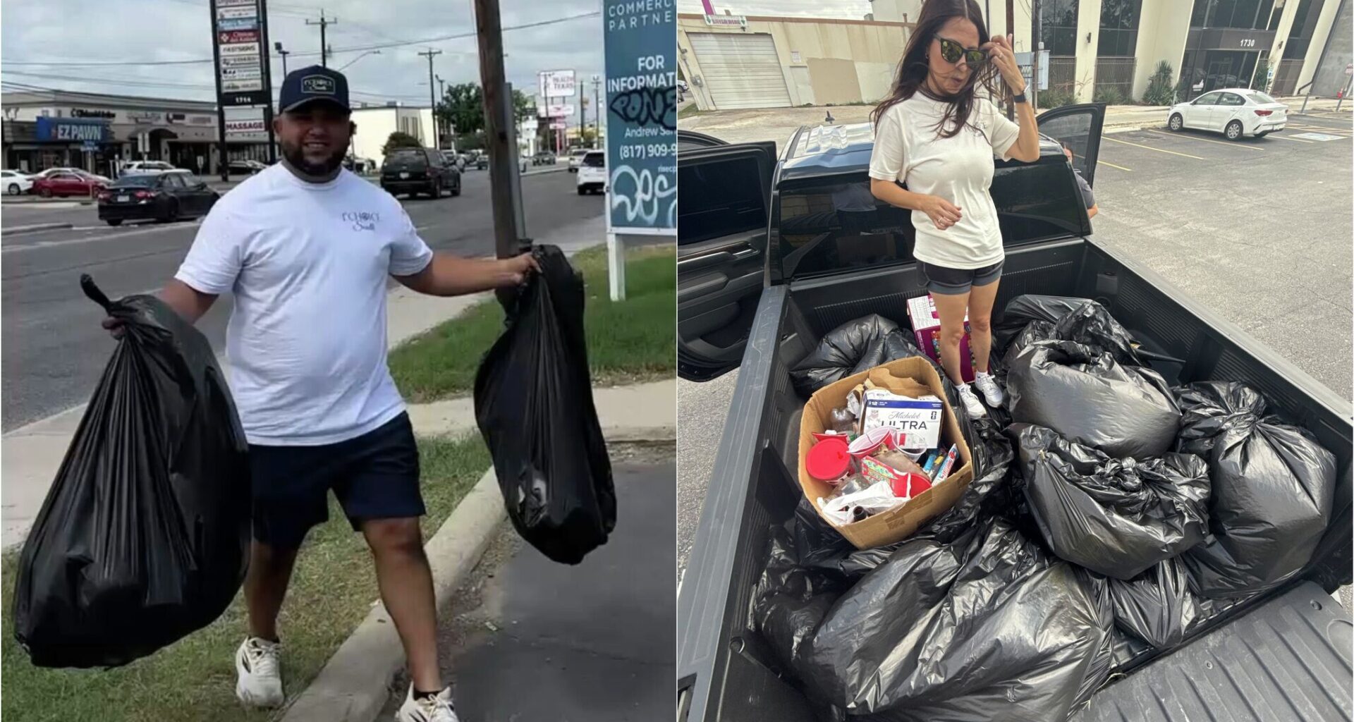 San Antonio volunteers clean up trash after Spurs honking