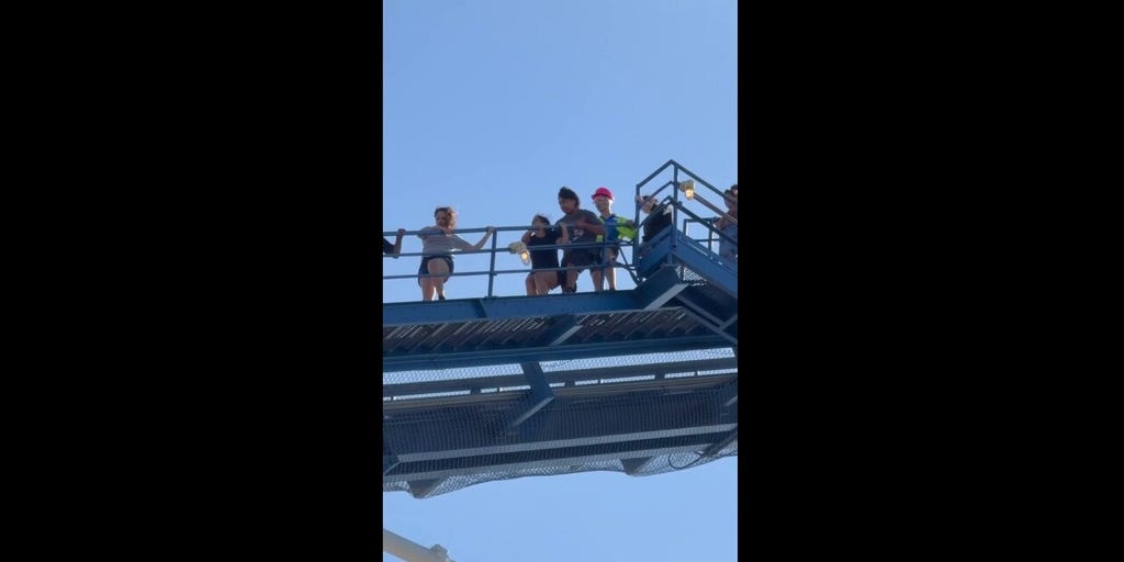 Six Flags riders evacuate towering Texas coaster after sudden power outage