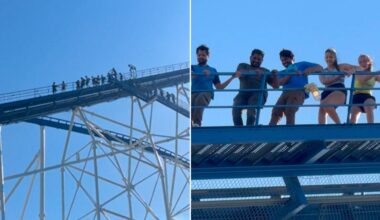 Six Flags Over Texas riders had to evacuate the 245-foot Titan roller coaster