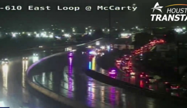 Traffic: I-610 North Loop main lanes closed due to heavy truck