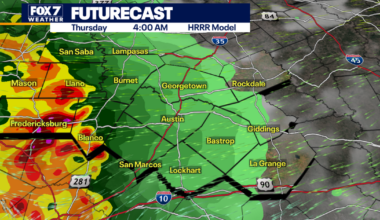 Austin weather: Stormy night in Central Texas and more storms expected