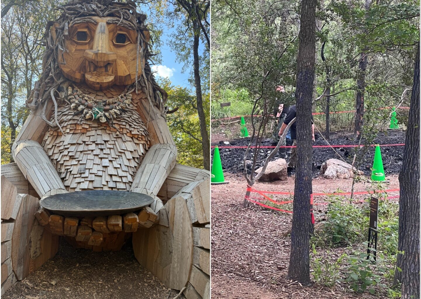 Iconic Pease Park troll in Austin burns down. What we know.