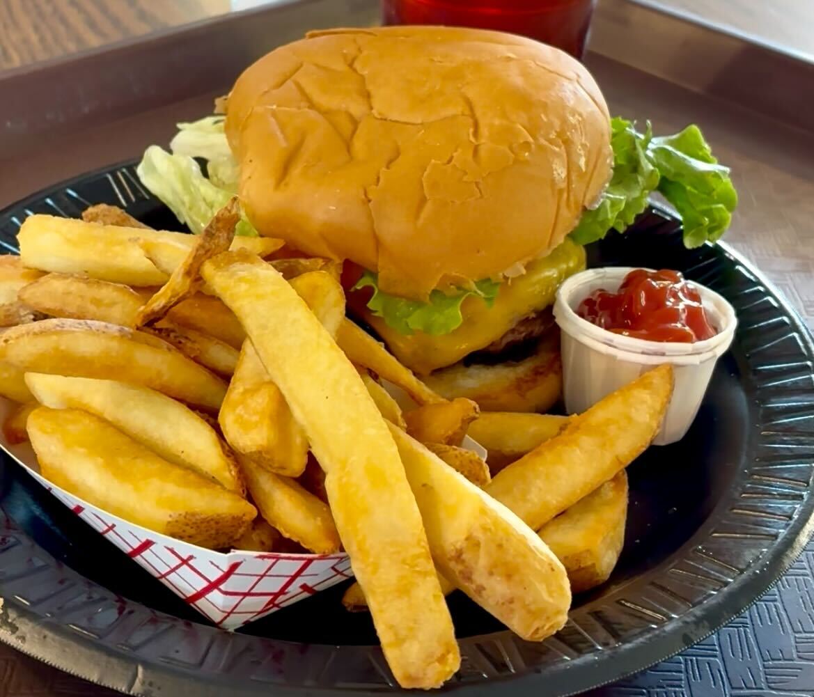 The new burger at San Antonio-based barbecue chain Bill Miller Bar-B-Q.
