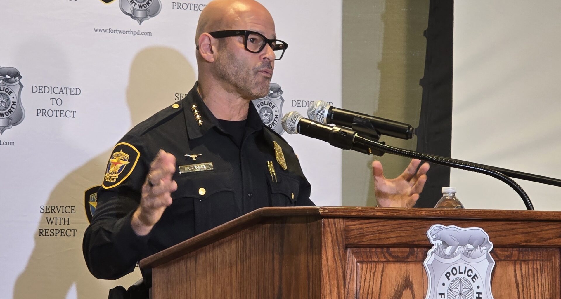 Fort Worth Police Chief Eddie Garcia discusses two fatal police shootings from last Saturday during a Friday news conference,