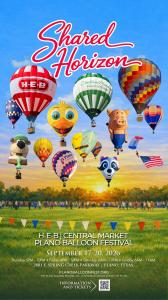 2026 H-E-B | Central Market Plano Balloon Festival Vertical