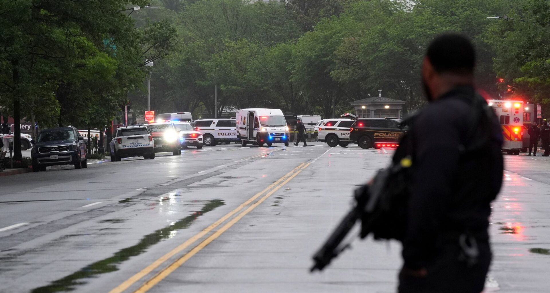 Authorities are responding to reports of shots fired near White House
