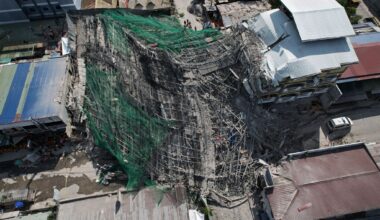 Building under construction in Philippines collapses, leaving 1 dead and 21 trapped