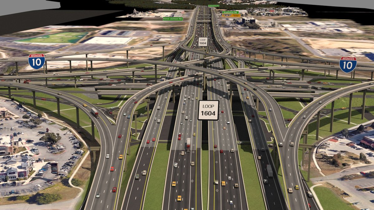 TxDOT: 'Fidget spinner' ramps coming to Loop 1604, I-10
