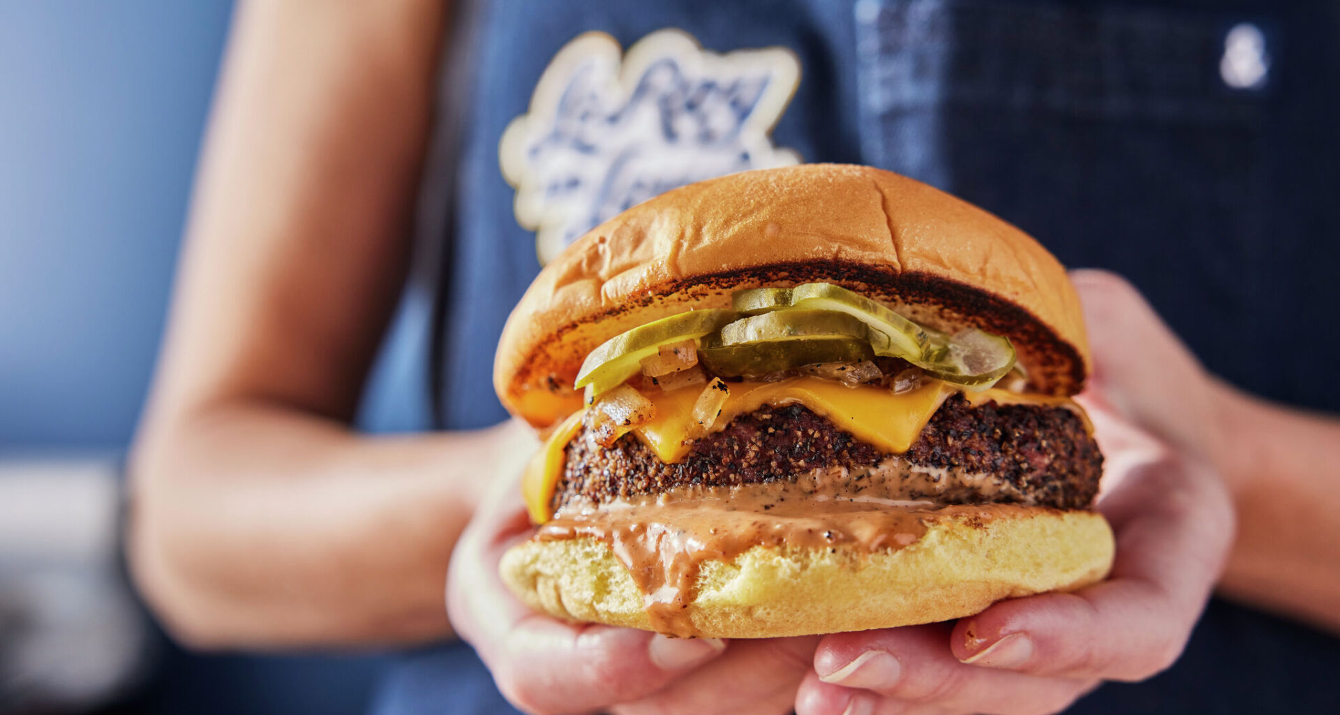 The L&amp;L Burger at LeRoy and Lewis barbecue restaurant in Austin is $10 every Monday. 