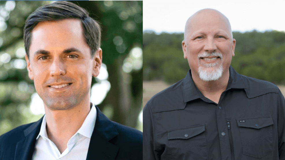 State Sen. Mayes Middleton, R-Galveston, and U.S. Rep. Chip Roy, R-Austin