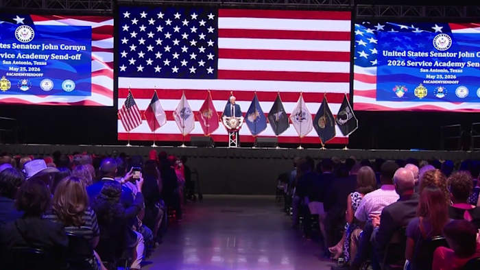 Students receive send off before attending military service academies