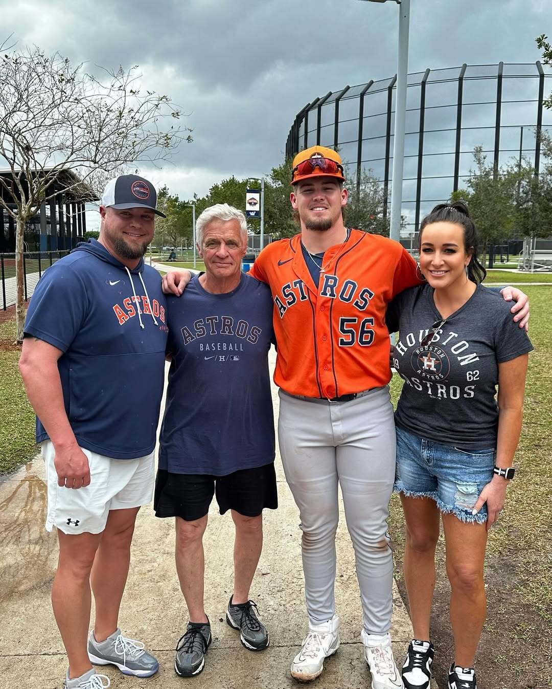 Will Bush with his family