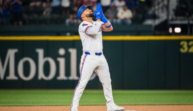 Joc Pederson caps 8-run 1st for Rangers a night after Astros had a no-hitter against Texas