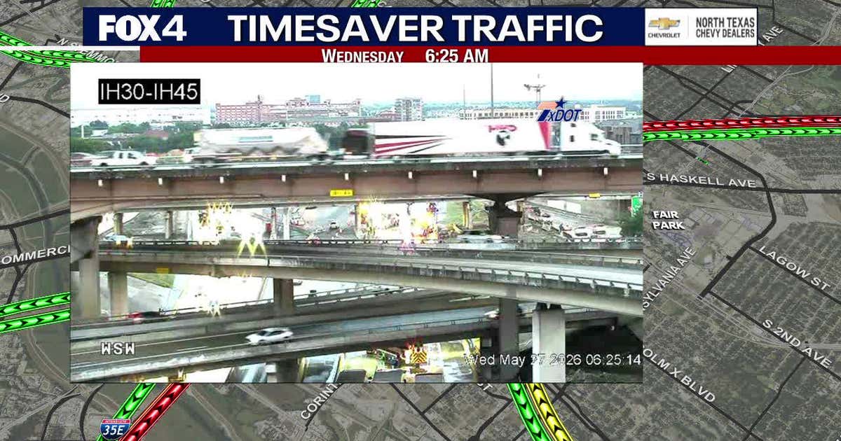 18-wheeler crash closes I-30 in Dallas