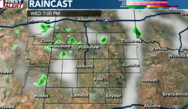 Low chances for storms Tuesday evening, warmer temperatures expected