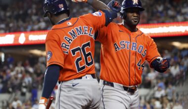Houston Astros: Yordan Alvarez keeps rolling vs. Texas Rangers