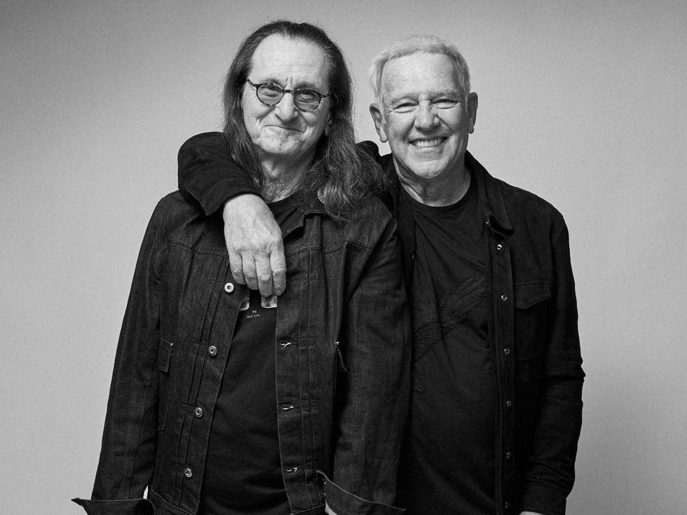 Geddy Lee and Alex Lifeson of Rush